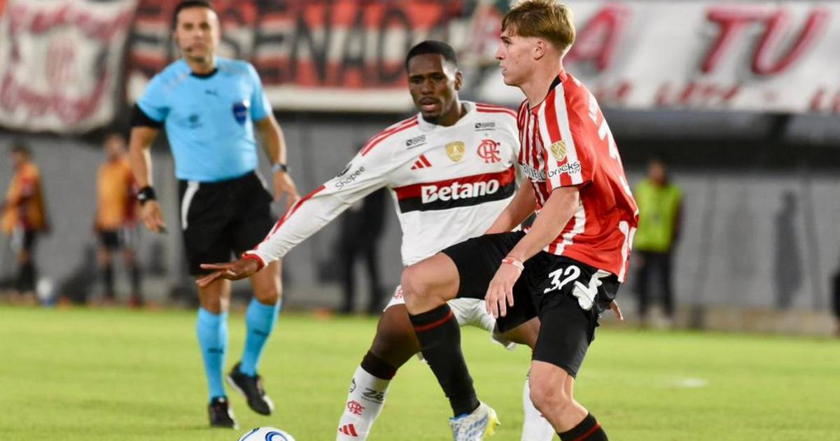 Estudiantes puso todo lo que tiene en una noche muy brava y ante Flamengo, un rival de alto nivel