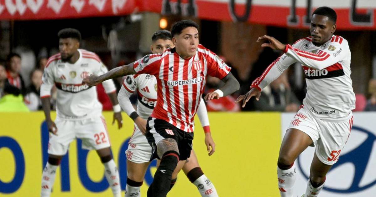 Estudiantes empató ante el campeón Flamengo pero hizo todo para ganar