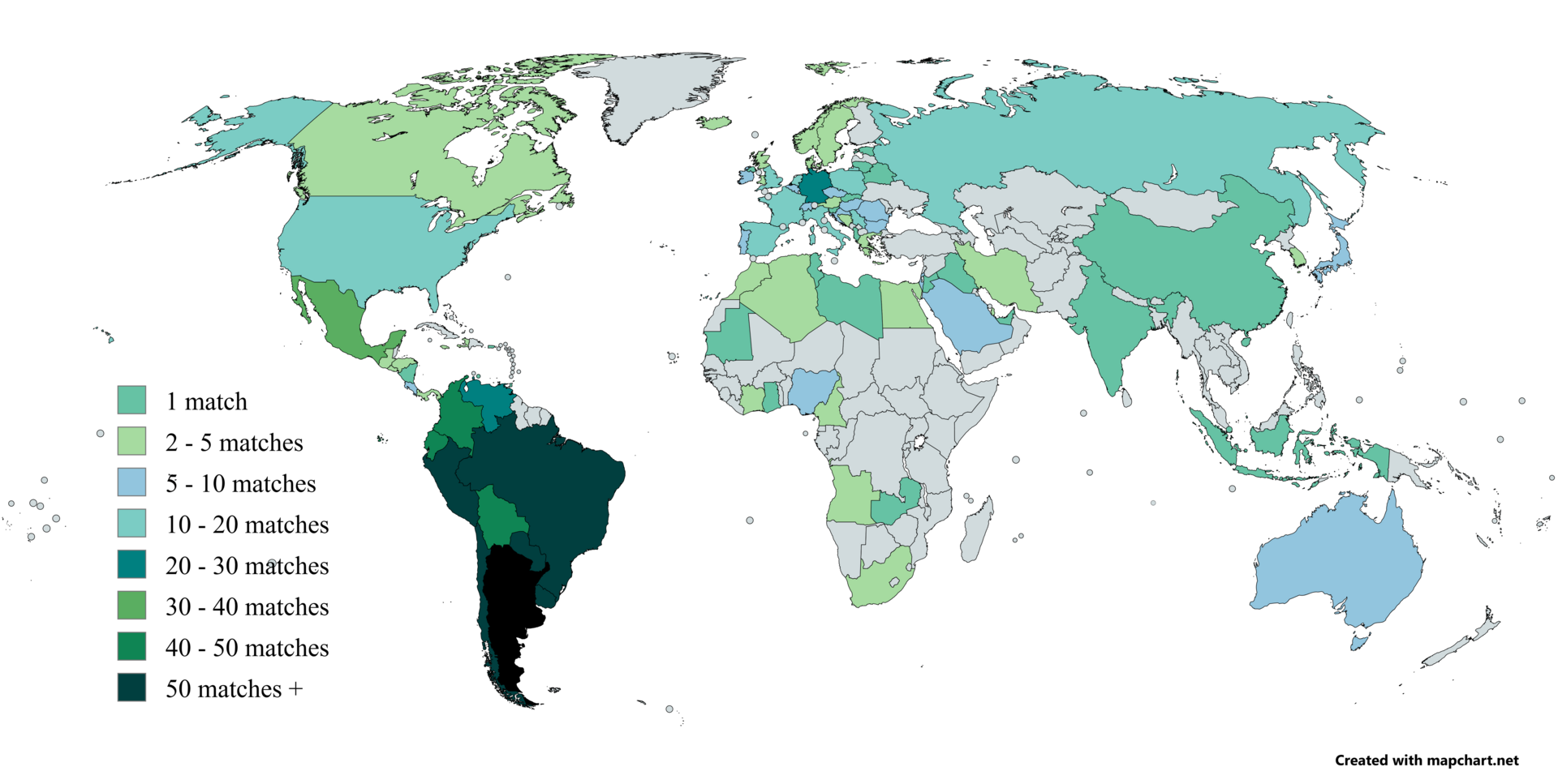 Lista de países que enfrentaron a Argentina en partidos de fútbol, hasta noviembre de 2020.