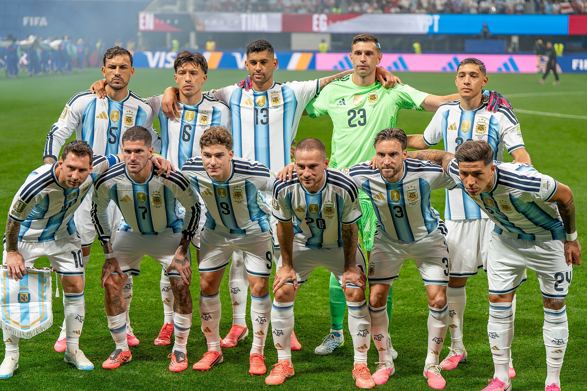 Argentina Starting XI during Argentina v Egypt at the 2026 FIFA World Cup