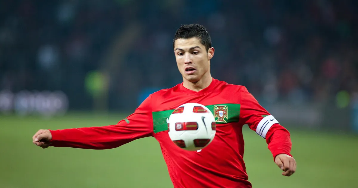 Cristiano Ronaldo during the friendly match Portugal-Argentina, in Geneva.
