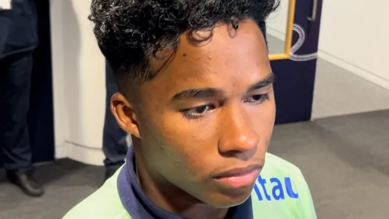 Endrick durant la convocatòria de la selecció brasilera, març de 2024