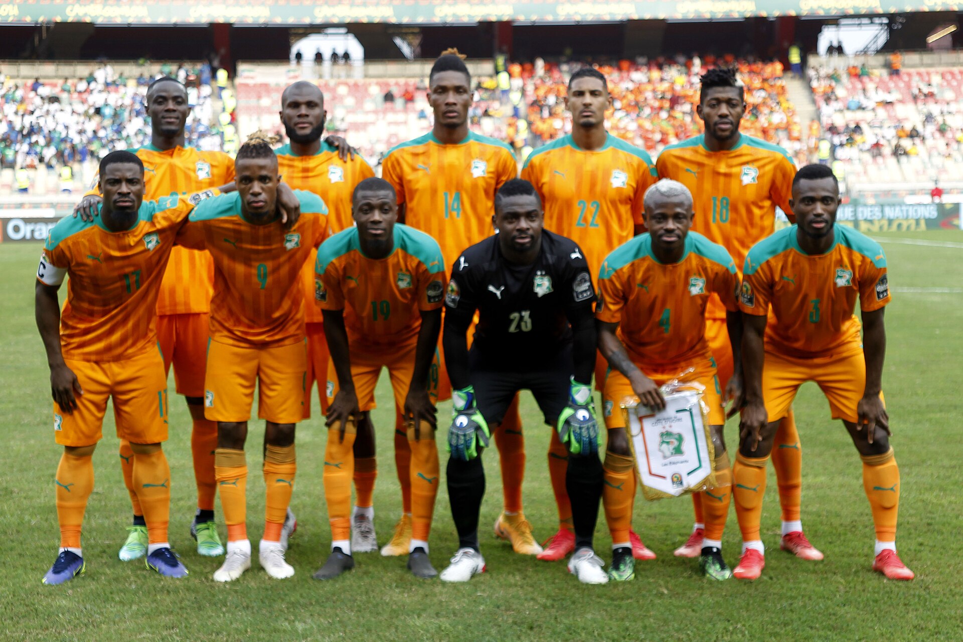 le onze entrant de la Cote d'Ivoire