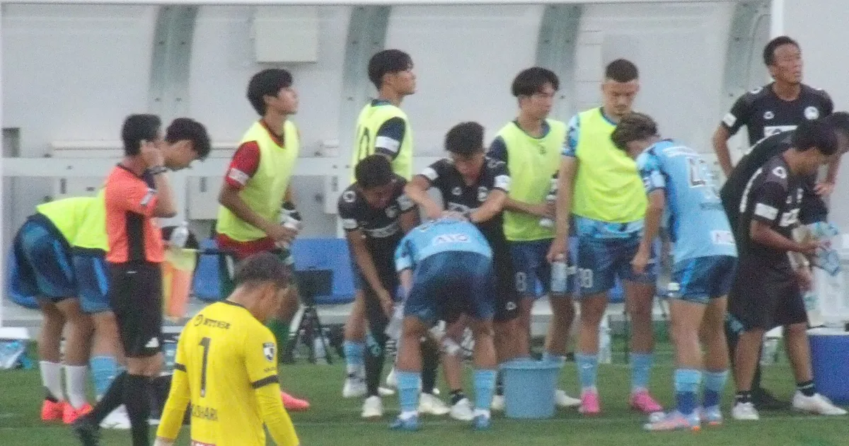 Football Cooling Break Time at Hanazono Rubgy Stadium