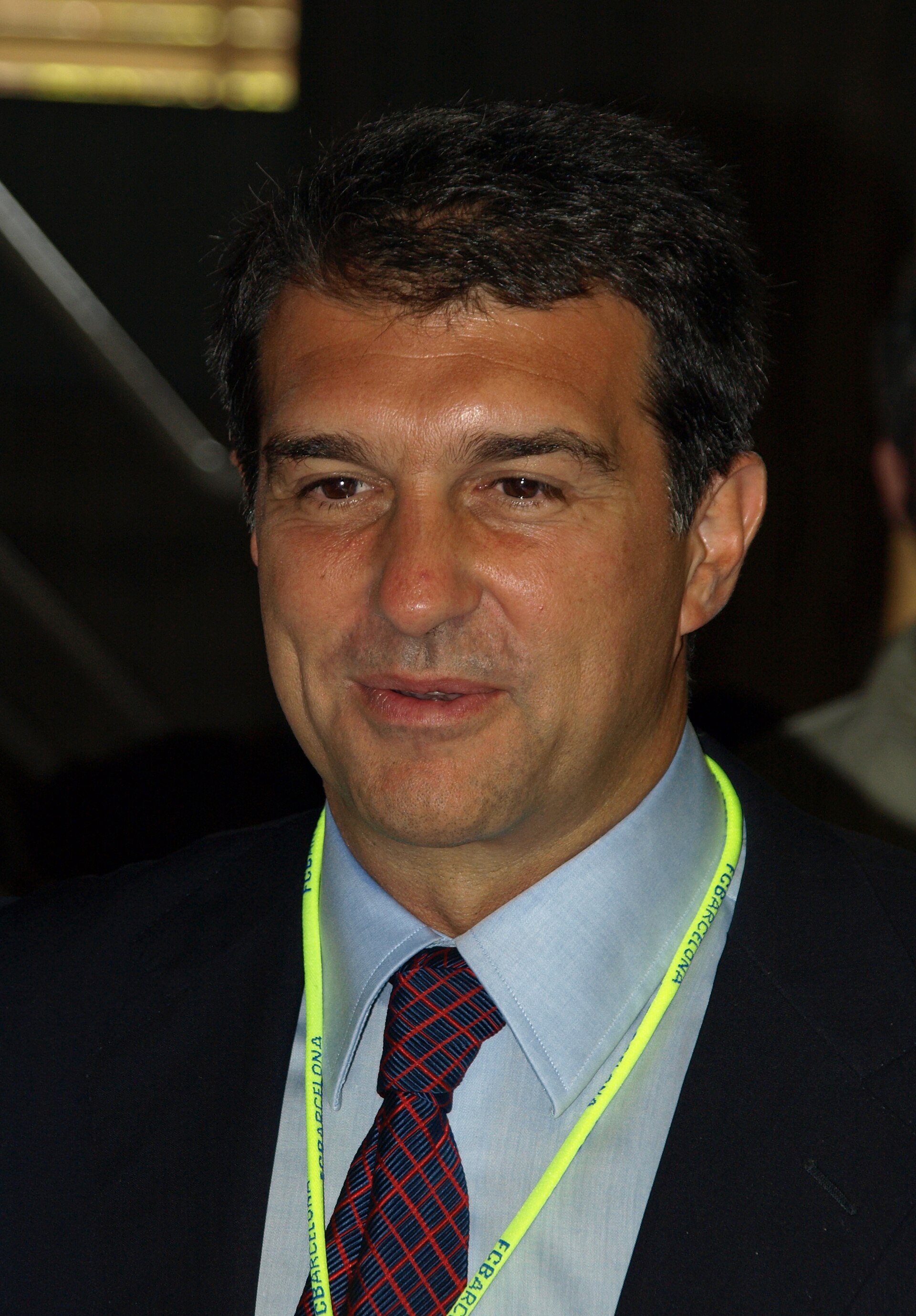 Joan Laporta , (born June 29, 1962 in Barcelona, Catalonia, Spain) is the president of Futbol Club Barcelona since 2003.
