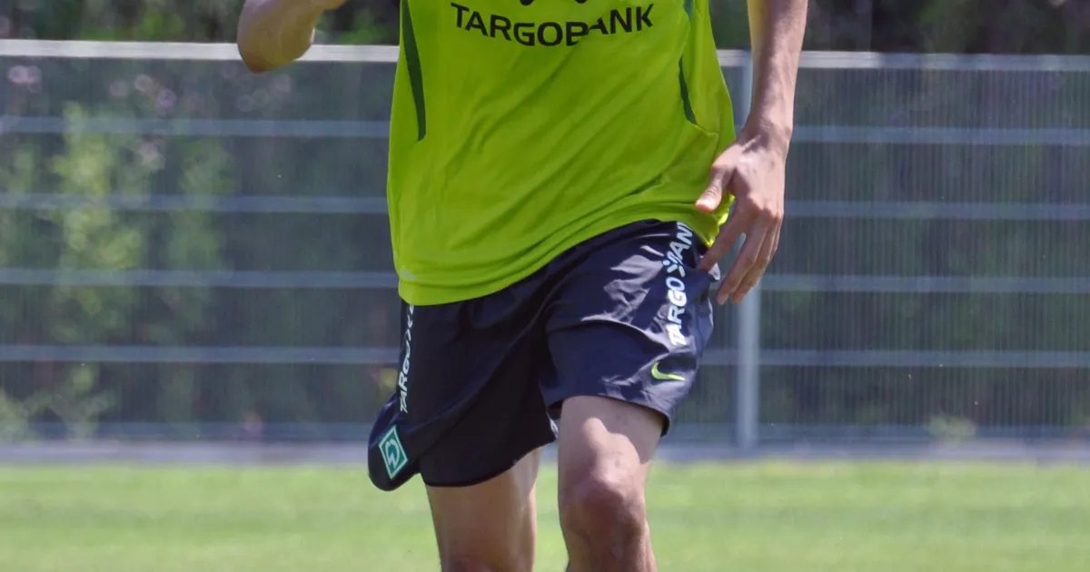 German football player Leon Balogun during training of Werder Bremen.