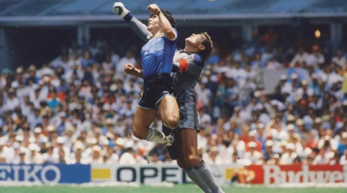 "The hand of God"