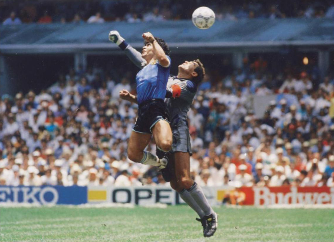 "The hand of God"