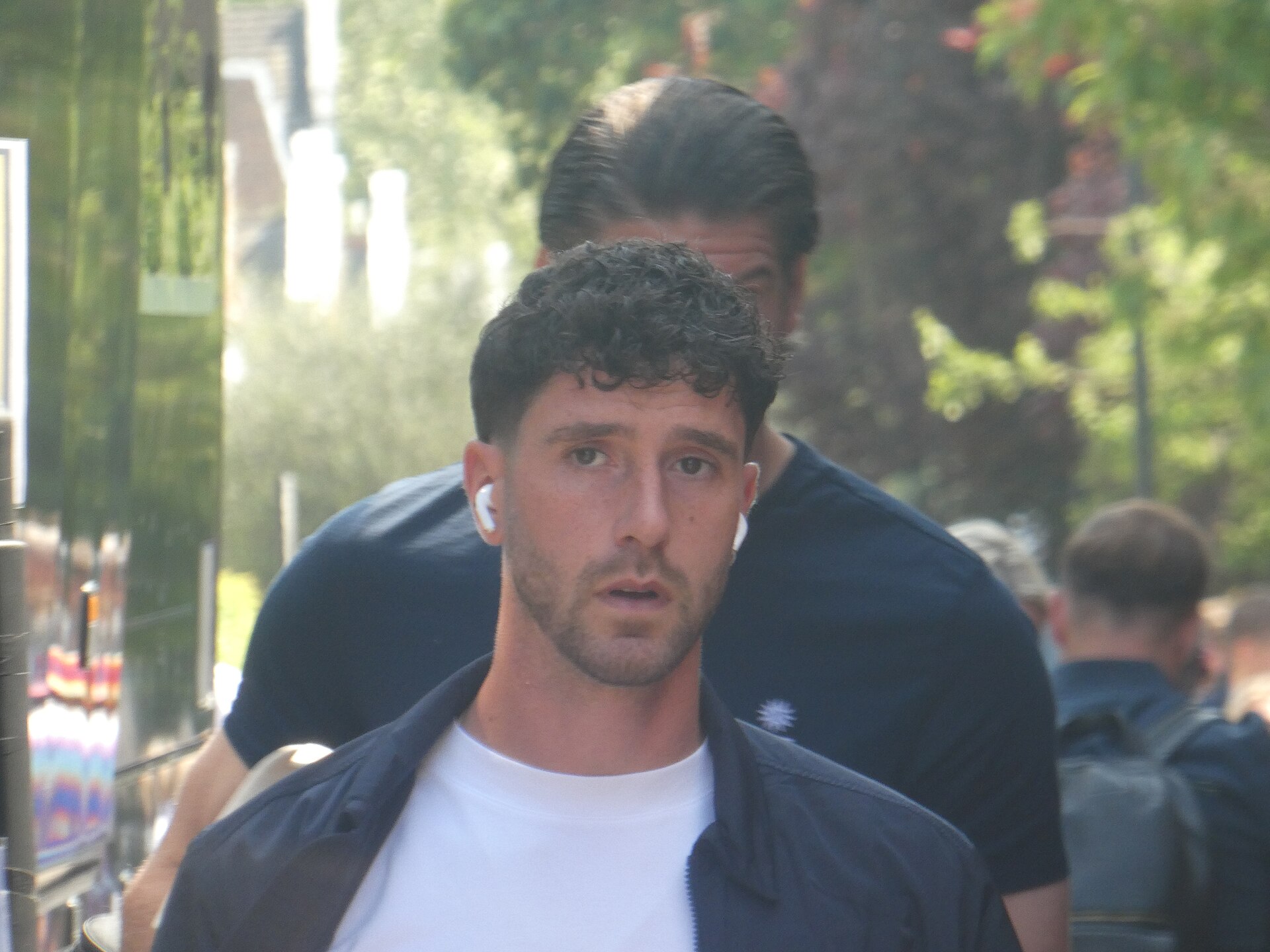 Marcos Senesi arriving at Craven Cottage prior to the match between Fulham and AFC Bournemouth.