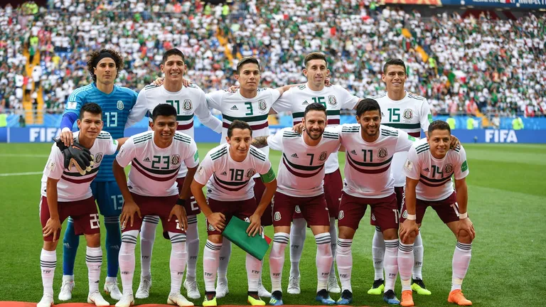 Mexico and South Korea match at the FIFA World Cup 2018-06-23