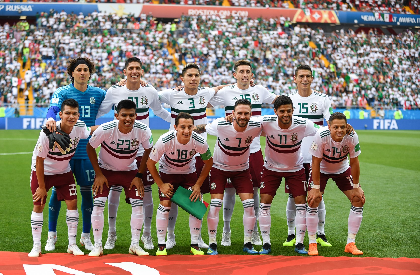 Mexico and South Korea match at the FIFA World Cup 2018-06-23