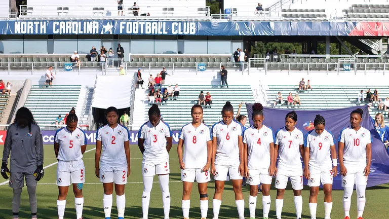 Panama before the match against Trinidad and Tobago at the 2018 CONCACAF Women's Championship on Oct. 4, 2018.