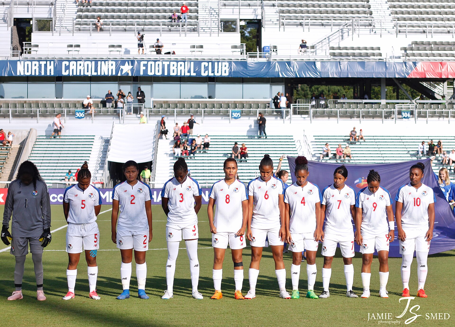 Panama before the match against Trinidad and Tobago at the 2018 CONCACAF Women's Championship on Oct. 4, 2018.