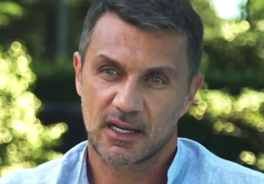 Frame from the GOAL TV Interview with AC Milan Technical director Paolo Maldini in July 2018