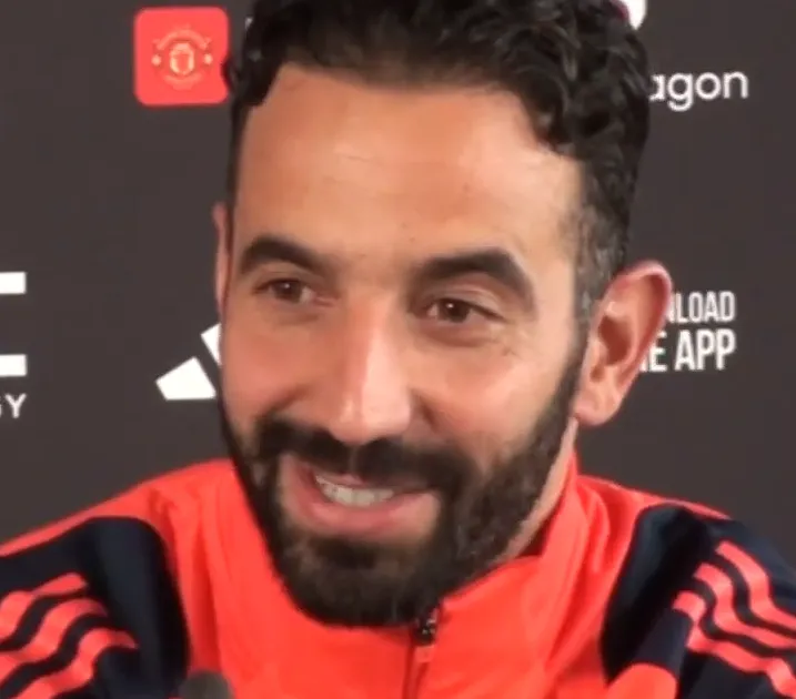 Ruben Amorim with Manchester United, 2024.