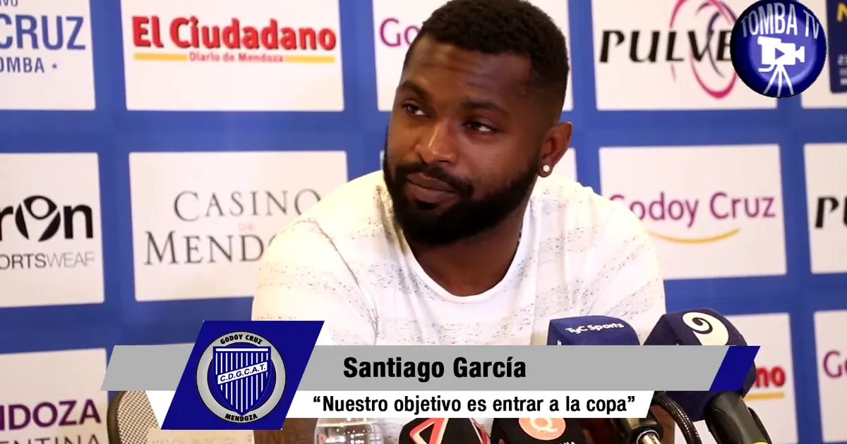 Football player Santiago "Morro" García in 2018