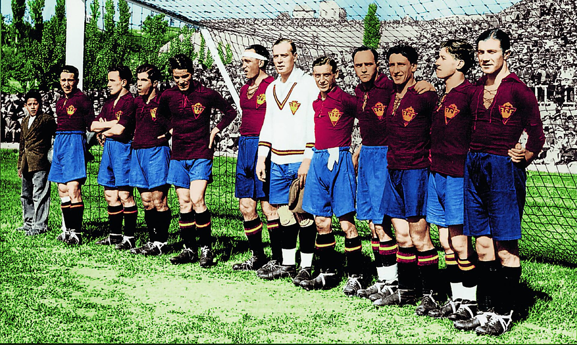 Spain national football team lineup vs England, 1929