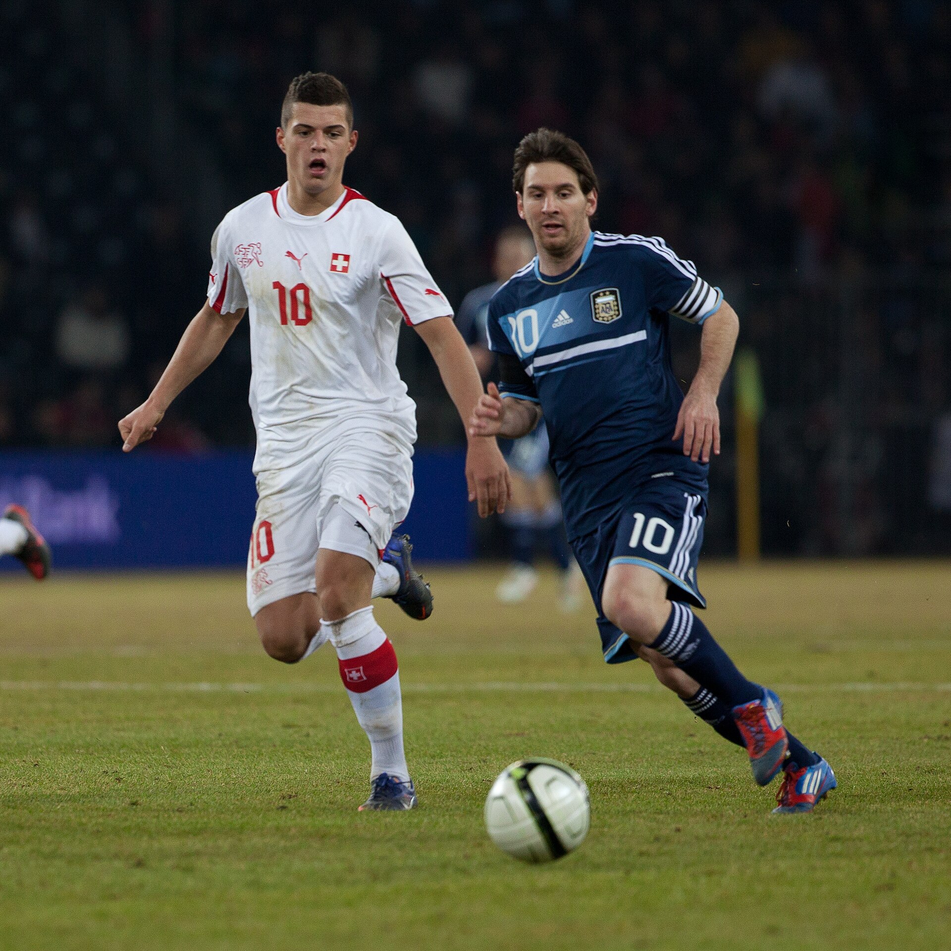 Granit Xhaka & Lionel Messi