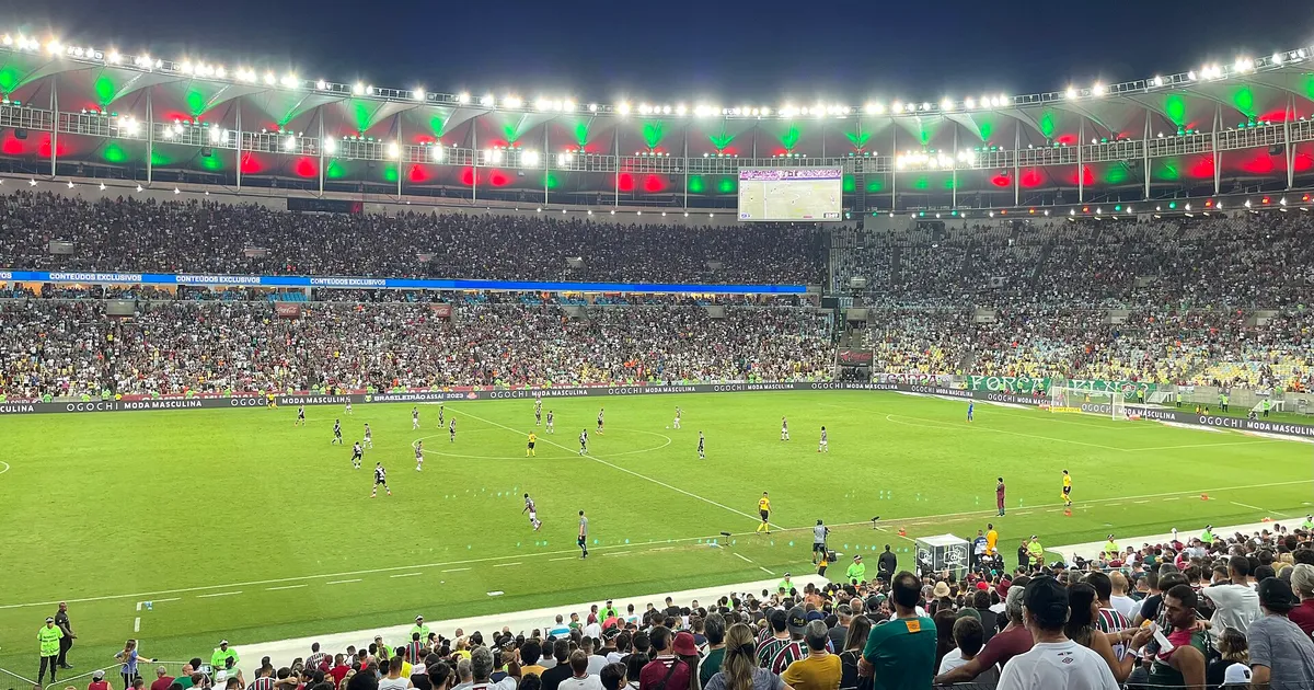 The Maracanã Stadium during a Clássico dos Gigantes between Fluminense and Vasco da Gama in May 2023 (Campeonato Brasileiro Série A 2023)