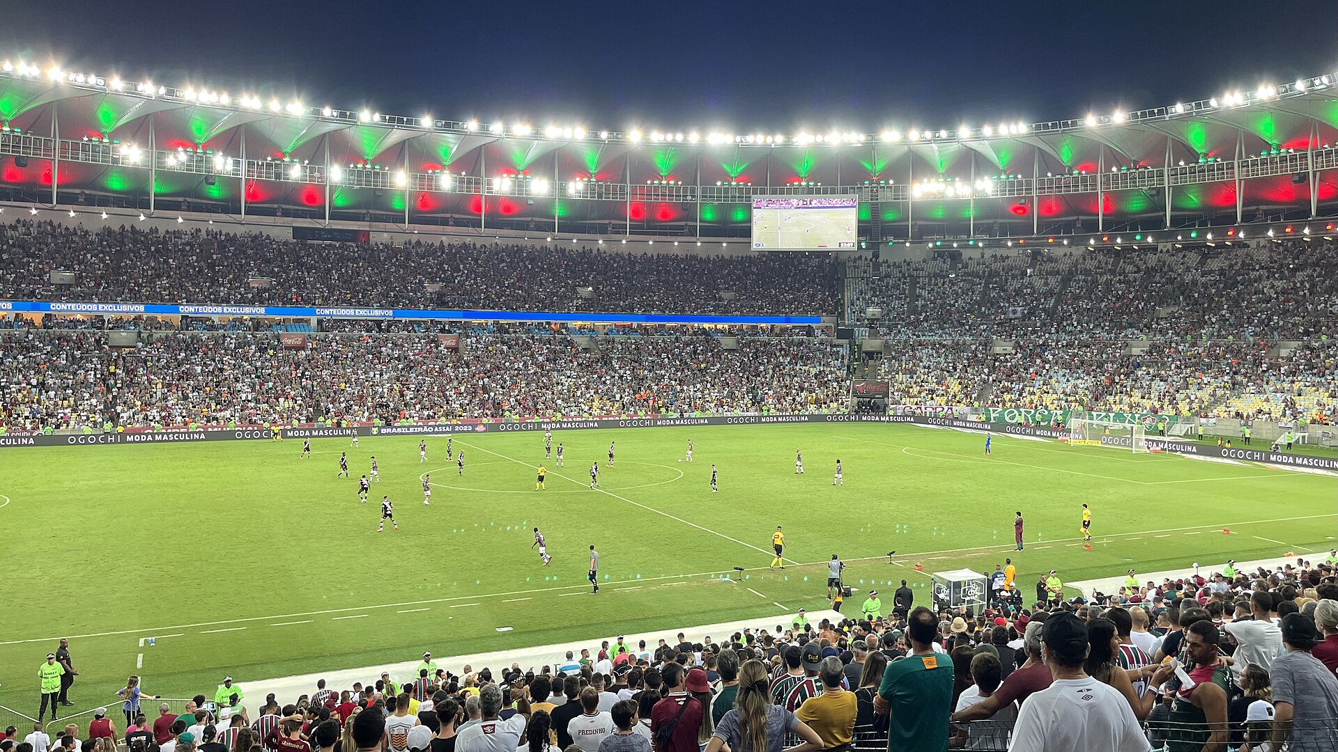The Maracanã Stadium during a Clássico dos Gigantes between Fluminense and Vasco da Gama in May 2023 (Campeonato Brasileiro Série A 2023)