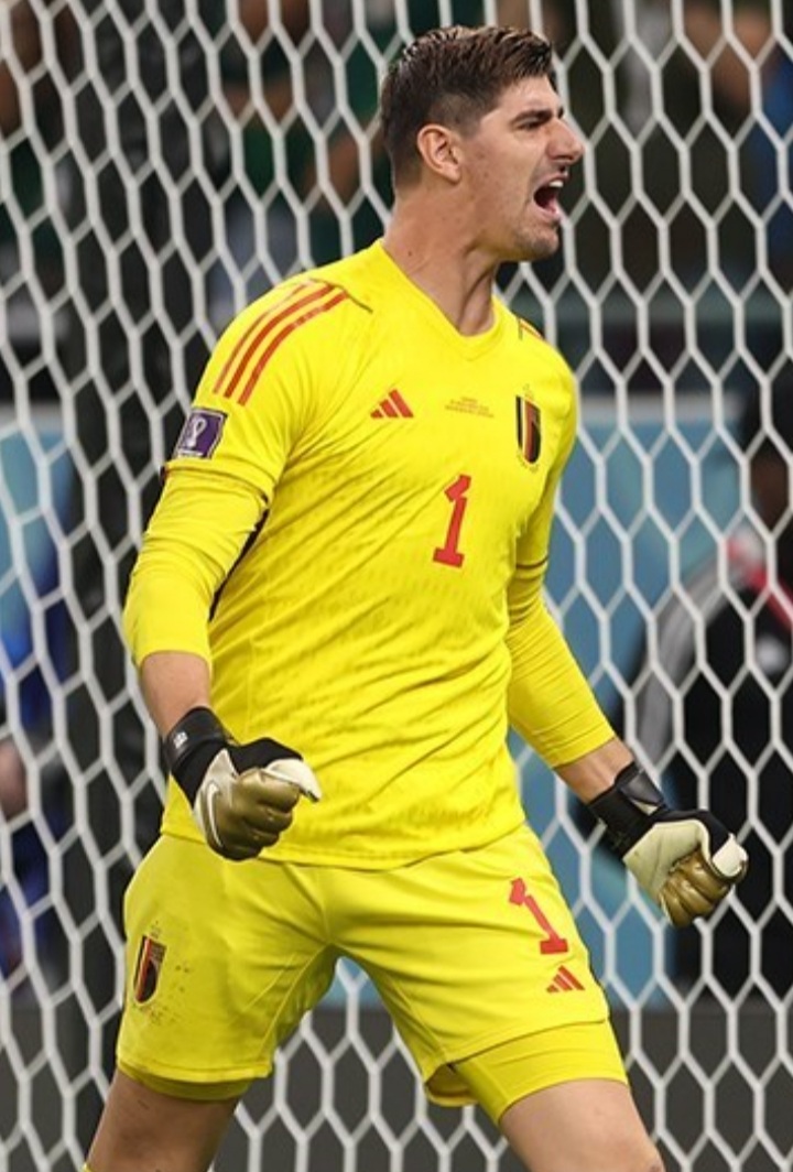 Thibaut Courtois con la nazionale belga ai Mondiali 2022