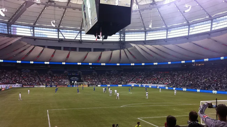 Vancouver Whitecaps FC in their second season opener against Montreal Impact at BC Place on March 10, 2012.