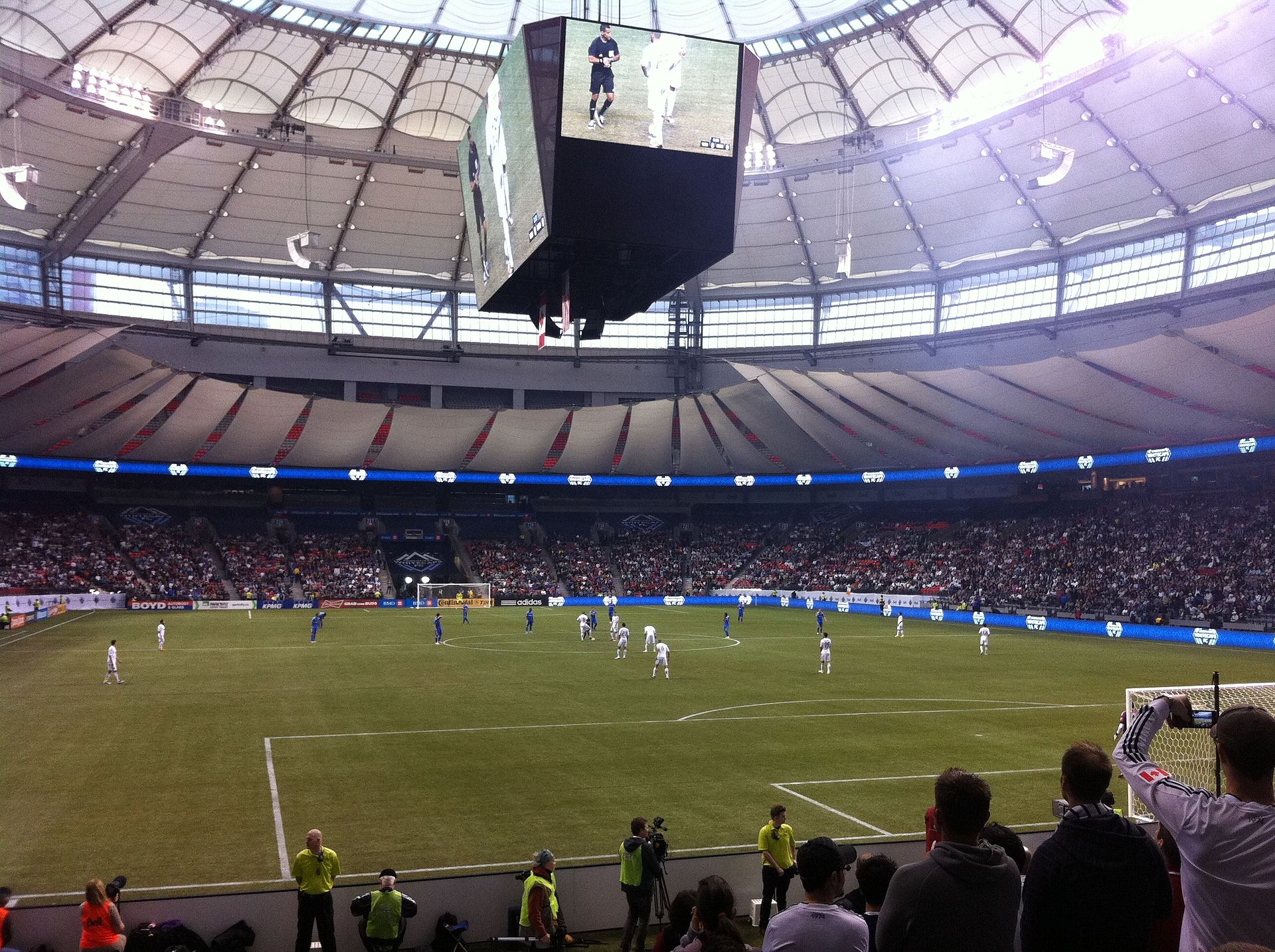 Vancouver Whitecaps FC in their second season opener against Montreal Impact at BC Place on March 10, 2012.