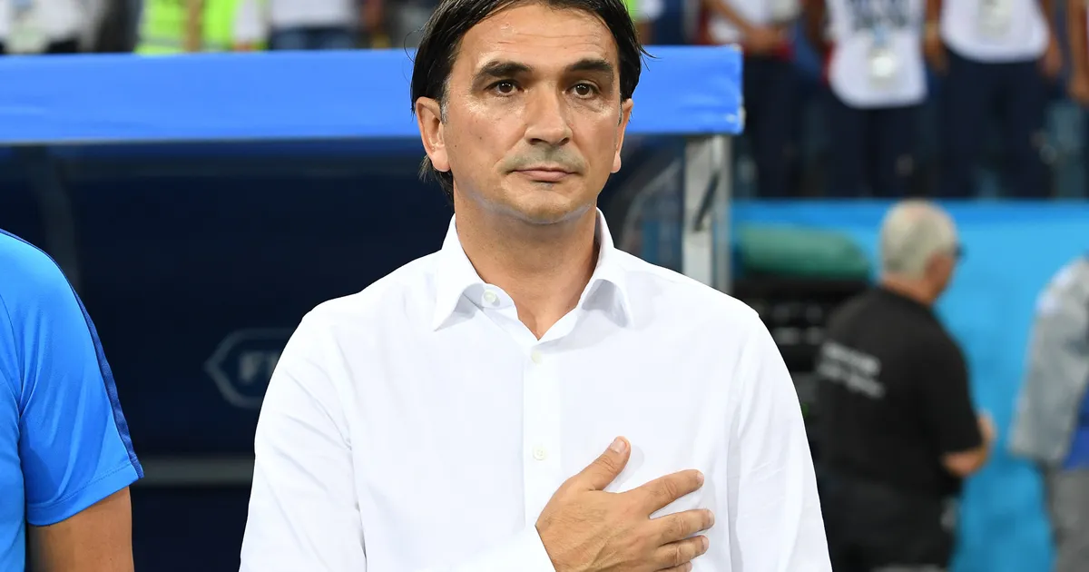 Zlatko Dalić, Croatia national team head coach, ahead of the Russia-v-Croatia match, 7 July 2018.