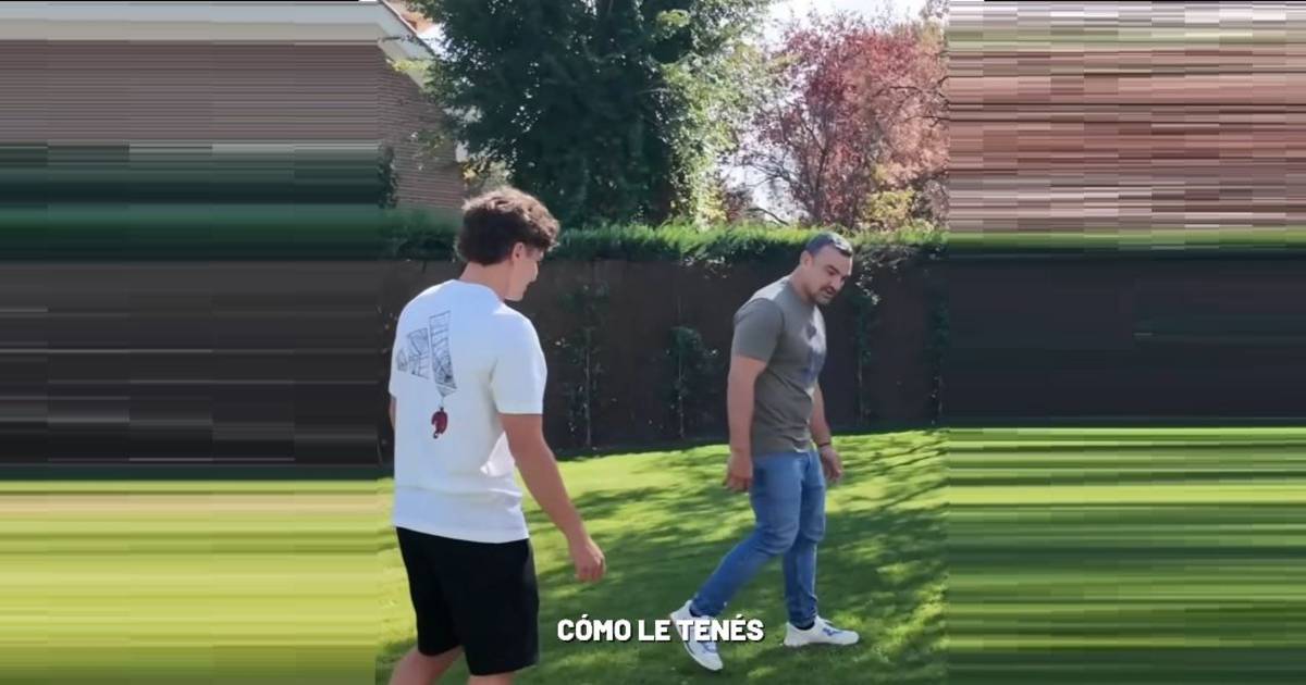 "El alumno superó al maestro": el video de cómo Agustín Creevy le enseñó a patear a…
