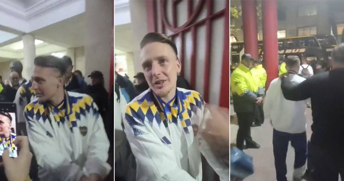 VIDEO. "¿¡Justo hoy el gol!?": el reproche de un hincha de Estudiantes…