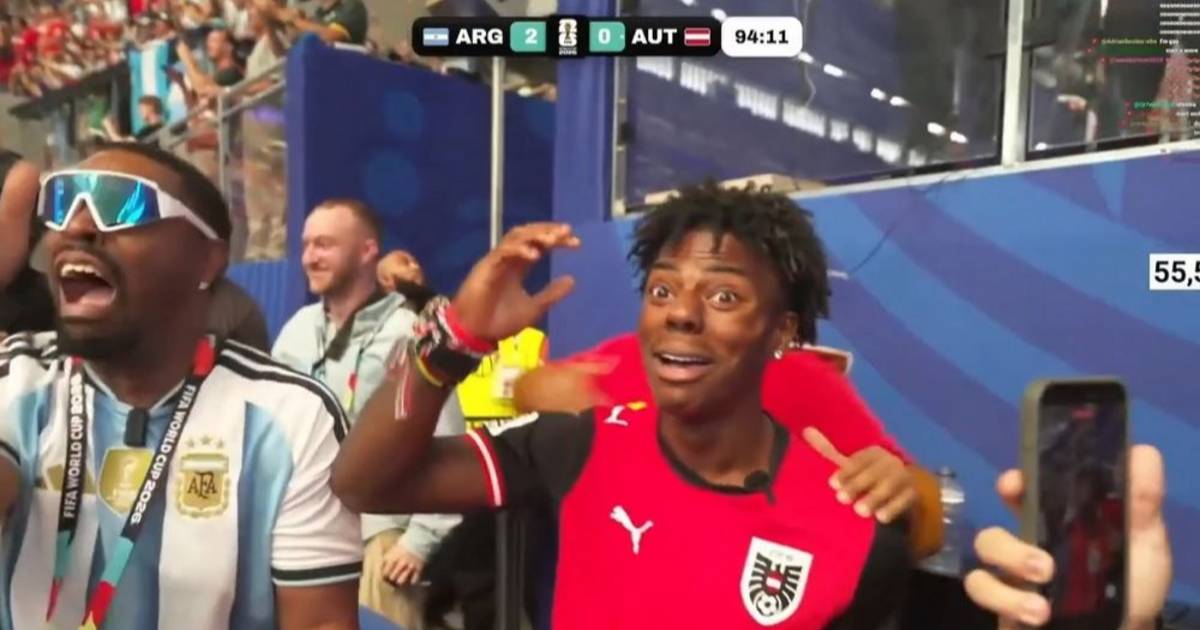 Speed, el streamer que apoyaba a Austria, cantó el himno argentino y celebró el penal…