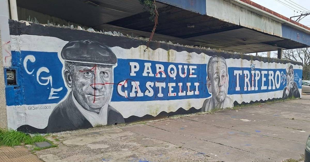Vandalizaron un mural de Favaloro y Griguol en la previa del clásico
