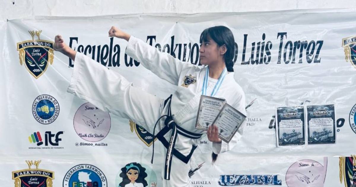 Simona Trejo, la platense de 15 años que sueña con competir en el Mundial de Taekwondo…