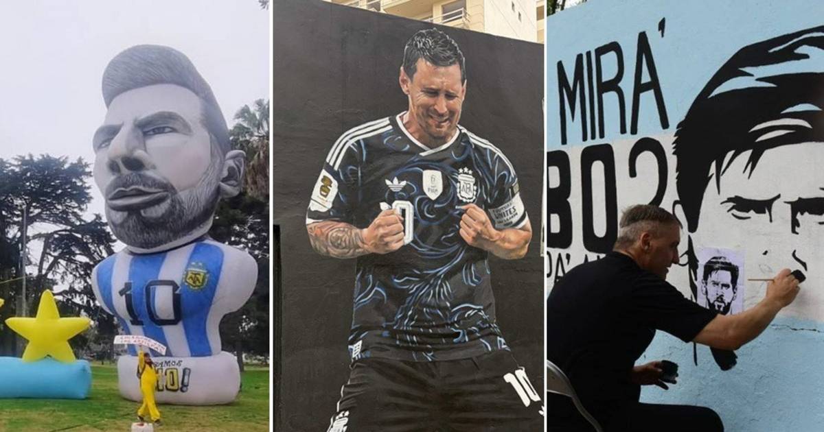 Desde murales hasta muñecos: la figura de Messi, una marca imborrable para los platenses