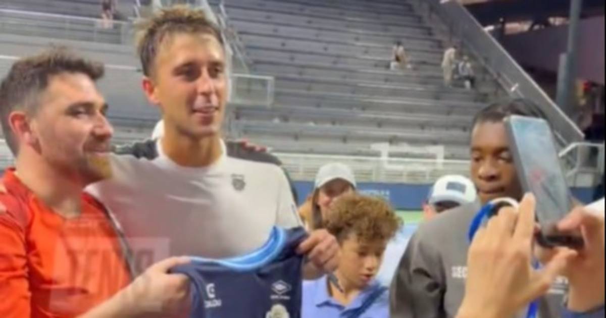 Tomás Etcheverry festejó a pura emoción tripera en el US Open