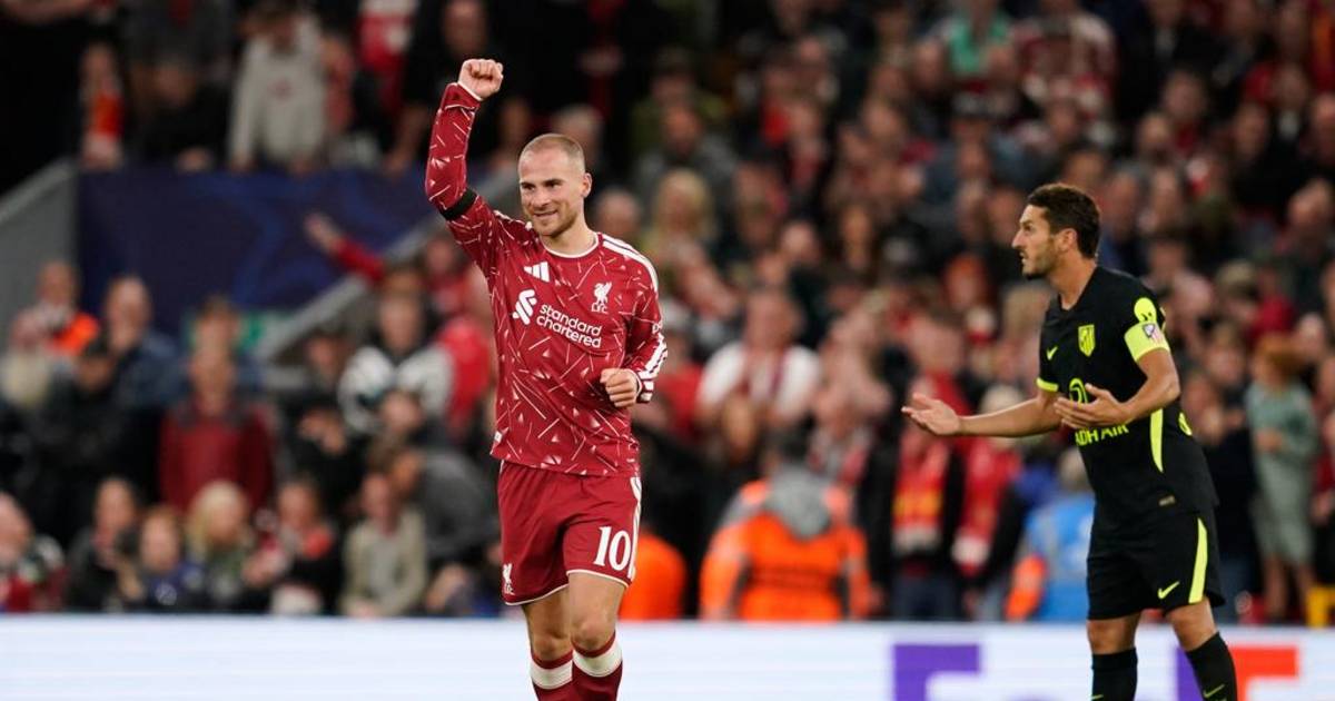 Mac Allister le respondió con gol al Liverpool en el triunfo ante el Atlético