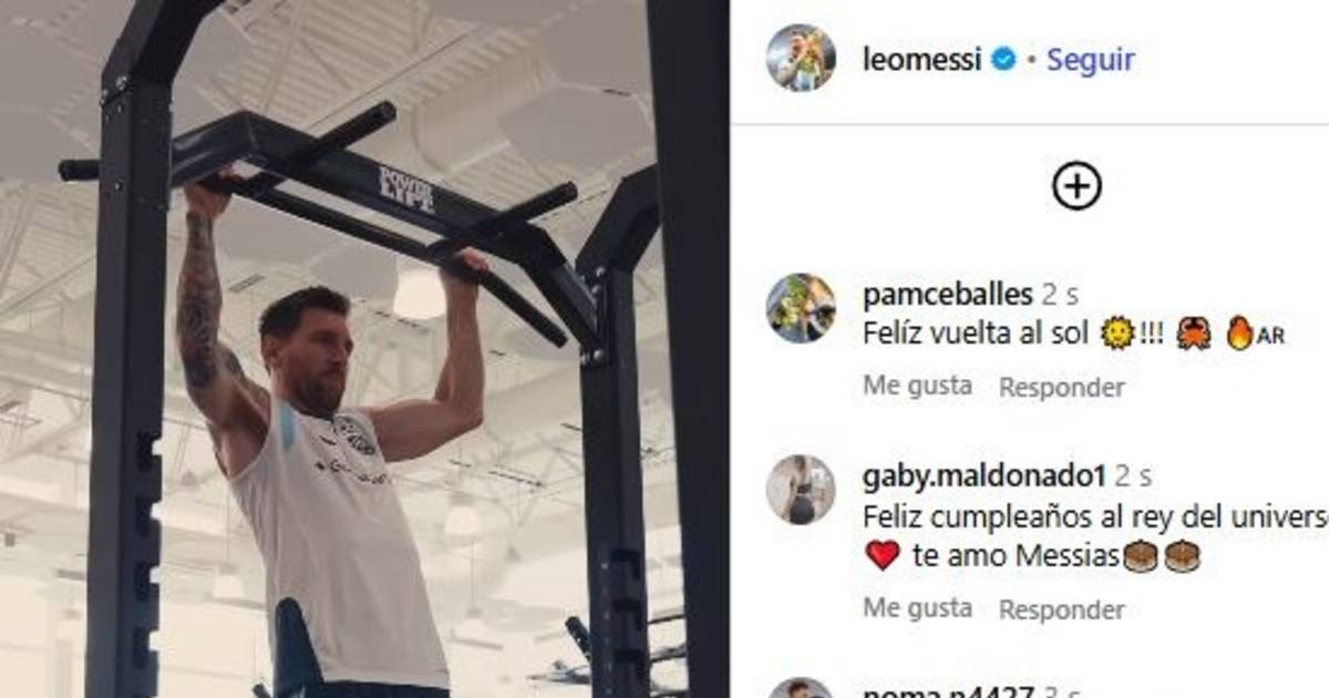 VIDEO.- El pibe Messi: en el primer video de su cumpleaños, entrenando sin parar