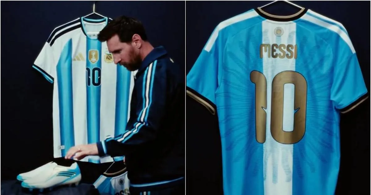 Messi presentó la camiseta especial que usará en su último partido con Argentina