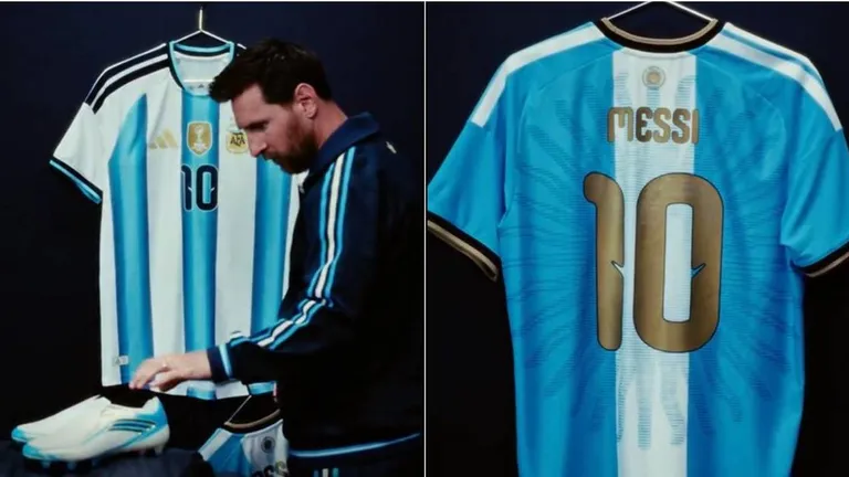 Messi presentó la camiseta especial que usará en su último partido con Argentina