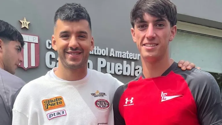 Rulli aprovechó el descanso en la Selección y visitó las instalaciones de Estudiantes