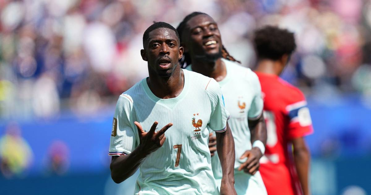 Con un hat-trick de Dembélé, Francia goleó a Noruega por 4-1 y quedó como líder del…