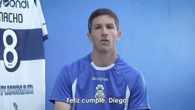 Carta de Nacho Fernández, Nico Barros Schelotto, Miramón e Insfrán para Maradona:…