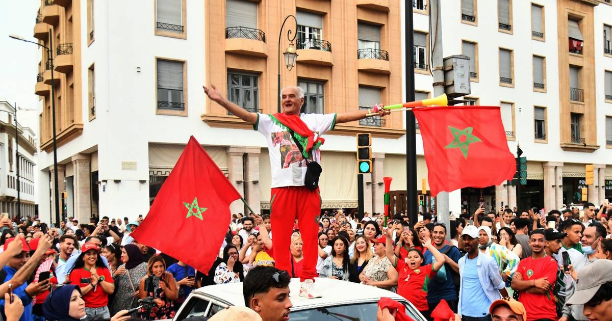 En Marruecos, festejaron el pase a cuartos de final